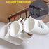 AliCH Mug Holder 2pcs Under Cabinet Mug Hooks Rack, Nail Free Coffee Cups Holder,Under Shelf Hanger for Cups/Kitchen Utensils/Ties Belts/Scarf/Key...