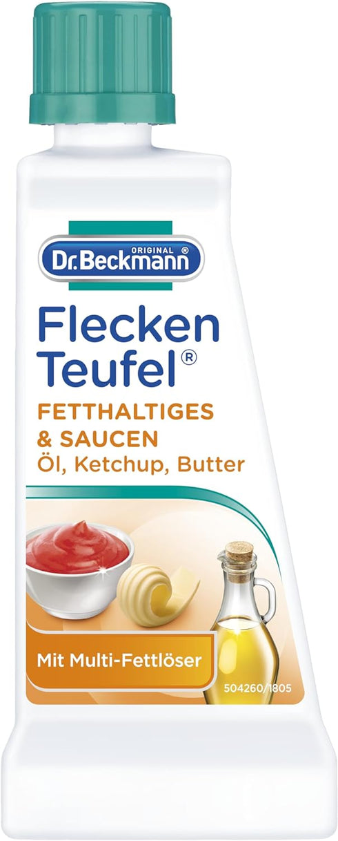 DR. BECKMANN Stain Devil: Fat, Oil & Sauces/Ketchup remover (50ml / 1.7fl oz Bottle)...