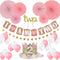 Birthday Decoration Set-Baby Partyr Crown, Girl/Boy 2 st Birthday Party Hat Princess Tiara Hat Includes Cake Topper Two "I Am Two" and Star Banner...