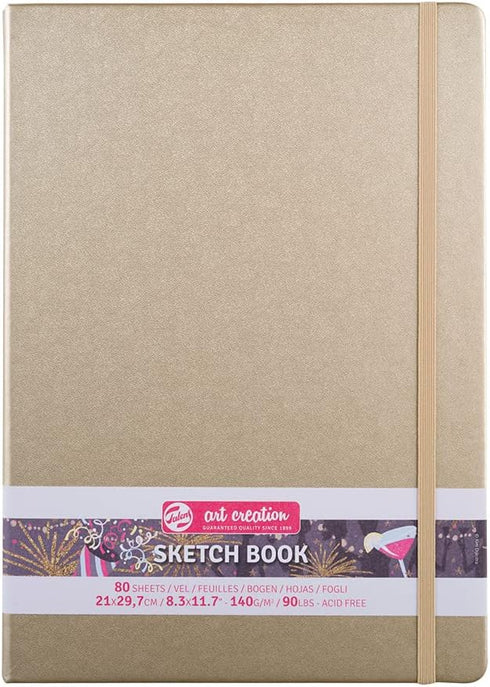 Talens Art Creation Sketchbook 80 Sheets, 21 cm x 30 cm, White Gold...