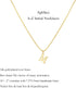 Small Letter Necklace,Dainty 14K Gold Plated Personalized Tiny Initial Pendant Necklace Small Initial Necklaces for Women Girls...