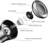 Stainless Steel Pepper Mill Shaker and Salt Grinders?Mill Salt & Pepper Lid - Easy To Use and Adjustable Salt and Pepper?Stainless Steel Grinder T...