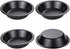 Webake Mini Pie Pans 5 Inch Pie Tins, 4 Pack Nonstick Round Bread and Meat Bakeware for Oven and Instant Pot Baking - Black...