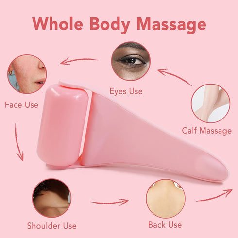 Ice Roller for Face, Ice Face Roller & Eye Puffiness Relief, Skin Care Reduce Wrinkles, Face Massager Roller Gifts for Women, Self Care Gifts for ...
