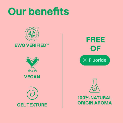 Attitude Baby and Child Fluoride-Free Training Toothpaste, EWG Verified, Naturally Derived Ingredients, Vegan, Strawberry, 2.6 Oz...