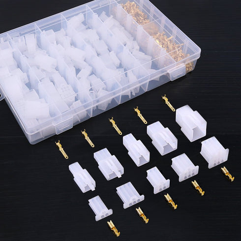 Glarks 580Pcs 2.8mm Pitch 2 3 4 6 9 Pin Wire Connectors Housing Terminal, Male & Female Plug Housing and Pin Header Crimp Wire Terminals Connector...