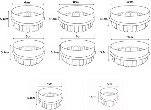 8 Pieces Display Stands for Pyrex Bowls Bowl Stands Bowl Display Stands for Cabinet Organizer Plastic...