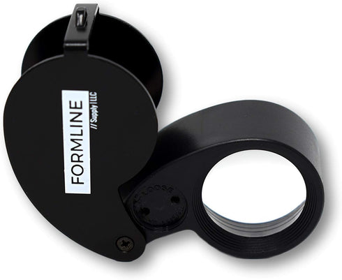 40X LED Illuminated Jewelers Loupe/Trichome Scope by Formline Supply - Magnifier Good for Gardening, Jewelry, Antiques, Coins, Rocks, Stamps, Hobb...