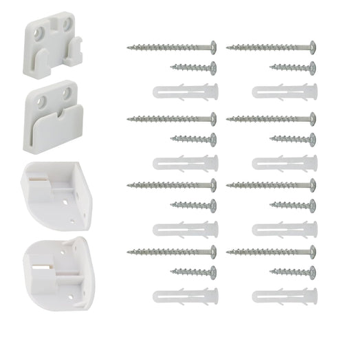 GRENFU Extra Wide Baby Gate Replacement Parts Kit Retractable Baby Gates Retractable Dog Gate Full Set Accessories Long Baby Gate Wall Mount Hardw...