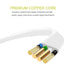 Replacement USB Charging Cable Power Supply Cord Compatible with Ultimate Ears UE Boom 3 Megaboom 3 Boom Boom2 Wireless Speaker 4FT (Flat-White)...