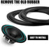 2pcs 6 inch Perforated Rubber Speaker Foam Edge Surround Rings Replacement Parts for Speaker Repair or DIY...