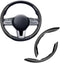 Steering Wheel Cover Carbon Fiber Anti-Skid Segmented Steering Wheel Protector Universal Fit Hard Car Steering Wheel Cover for Men/Women Car Inter...