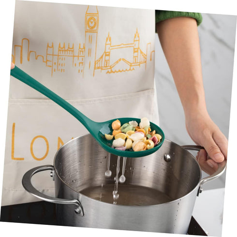 Zerodeko 1 Set Silicone Spatula Cooking Spatula Slotted Skimmer Silicone Straining Ladle Silicone Nonstick Spatula Silicone Slotted Spoon Colander...