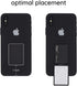 Flip Stand Adjustable Phone Stand & Grip with Compact Mirror, Compatible with Magnet Car Mount (Silver)...