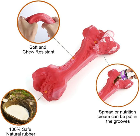 FurFavor Premium Dental Dog Chew Bone for Aggressive Chewers, Large Durable Dog Chew Toys, Long-Lasting, Dental Health Support...