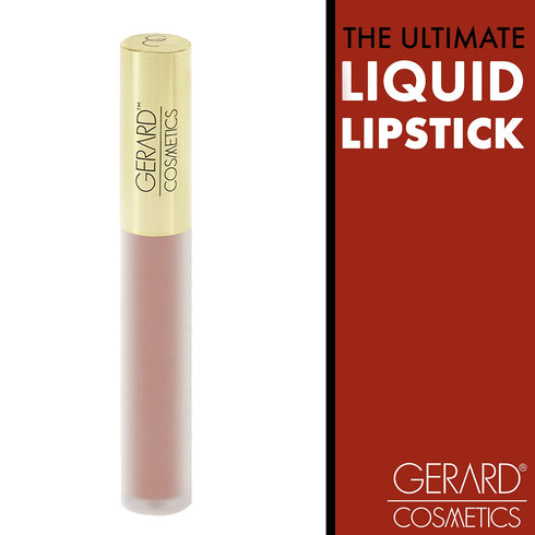 Gerard Cosmetics HydraMatte Liquid Lipstick Serenity | Pink Nude Matte Lipstick | Long Lasting and Non-Drying | Super Pigmented Fully Opaque Lip C...