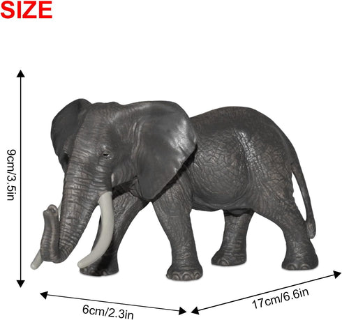 Andux Realistic Animals Figures Toys Marine Life Wild Jungle Learning Educational Playset FZDW-03 (Elephant)...