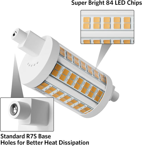 R7S LED Bulb 78MM, 15W Dimmable J78 Flood Light, 150W Halogen T3 Replacement for Torchiere Wall Sconce Work Light Banker Light, Natural White 4000...