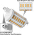 R7S LED Bulb 78MM, 15W Dimmable J78 Flood Light, 150W Halogen T3 Replacement for Torchiere Wall Sconce Work Light Banker Light, Natural White 4000...