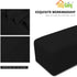 Easy-Going Stretch Ottoman Cover Folding Storage Stool Furniture Protector Soft Rectangle slipcover with Elastic Bottom(Ottoman Small,Black)...