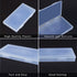 BENECREAT 4 Packs 7.8x4.3x0.9 Rectangle Large Clear Plastic Box Containers Bead Storage Organizer Box for Cards, Safety Pins, Beads and Craft Scho...