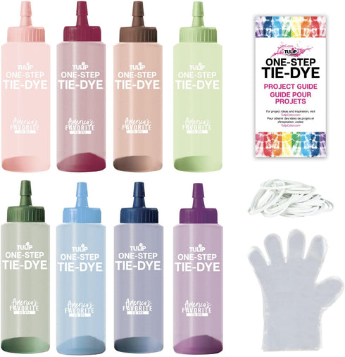 Tulip One-Step Tie-Dye Kit, Desert Colors, Easy Craft Activity, Permanent Fabric Designs, 8-Color...