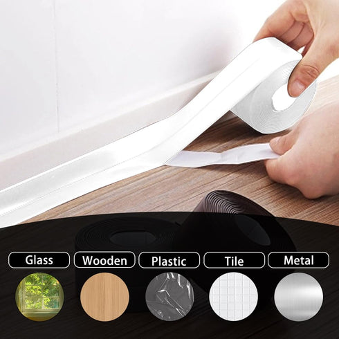 Bath & Kitchen Caulk Tape Sealant Strip,PVC Self Adhesive Tub and Wall Sealing Tape Caulk Sealer,Caulk Strip,sealant Tape,Shower Tile Sealer Adhes...