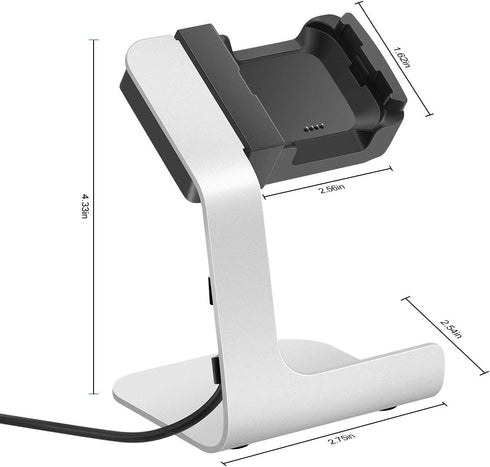 Charging Stand/Charging Dock/Charging Cradle Compatible for Fitbit Versa/Versa Lite with 6ft Charging Cable Integrated...