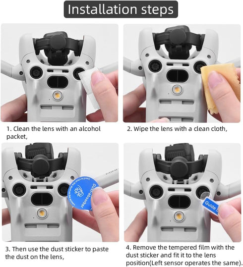 CAPART Camera Lens + Sensor Protector for DJI Mini 4 Pro Dorne, Tempered Glass Lens Film Anti-scratch Protection (2-Pack)...