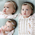 Rabbit Ears Cloth Bow–Stretch Headbands for Baby Toddler Girls Birthday, Party,Shower (Gold)...
