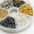 Libiline 1 Box 600pcs 6 Colors Open Jump Ring Jewelry Keychain Making Repair with Open/Close Tool & 1pc Clear Box (Mix, 9mm)...