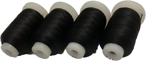 SSCC Black Silk Spool/Silk Cord/Beading Cord/Size F / 140yds / /100% Silk Thread/Jewelry Making/Tassel-Making/Embroidery-Making...