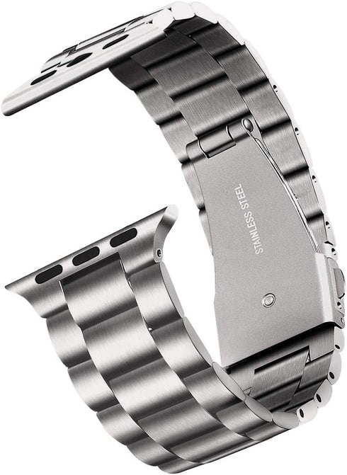 Replacement for Apple Watch Band 38mm 40mm 41mm Stainless Steel Metal Iwatch Iphone Watch Link Band for Apple Watch Series 9/8/7/6/5/4/3/2/1/SE (3...