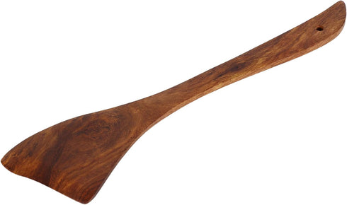 LX LEKHX Wooden Spoon for Cooking Spoons Organic Natural Teak Wooden Kitchen Utensils flat wooden spatula Long Kitchen Cooking Spoon Best Wood Ser...