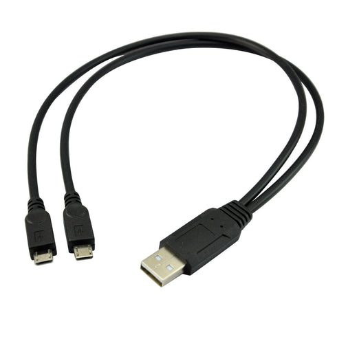 UCEC Dual Micro USB Splitter Charge Cable Power up to Two Micro USB Devices at Once from a Single USB Port (1pack)...