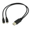 UCEC Dual Micro USB Splitter Charge Cable Power up to Two Micro USB Devices at Once from a Single USB Port (1pack)...