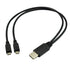 UCEC Dual Micro USB Splitter Charge Cable Power up to Two Micro USB Devices at Once from a Single USB Port (1pack)...