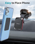 APPS2Car Magnetic Car Phone Mount with Adjustable Arm & 6 Strong Magnets Universal Dashboard Windshield Cell Phone Holder Compatible with iPhone 1...
