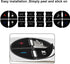 SecosAutoparts AC Panel Decals & Radio Button Repair Decal Set AC Controls AC Dash Button Sticker Repair Kit Compatible with GMC Compatible with C...