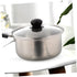 1 Set Stainless Steel Pot Saucepan Soup Pot Cooking Pan Deep Skillet Nonstick with Lid Stainless Steel Stock Pot Milk Stockpot Small Pot Sauce Pan...