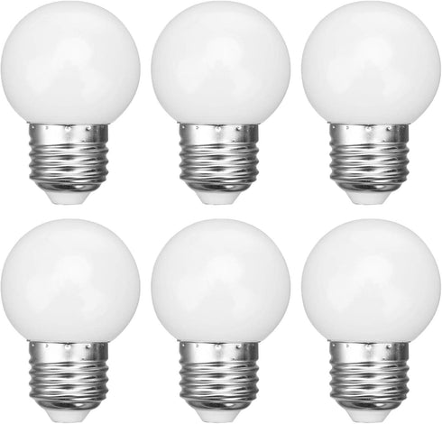 G45 LED Light Bulb 3W Globe Vanity Bulbs 30 Watt Replacement Bulb Warm White 3000K Round Night Light Bulb E26/E27 Base for Bathroom Makeup Mirror ...