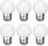 G45 LED Light Bulb 3W Globe Vanity Bulbs 30 Watt Replacement Bulb Warm White 3000K Round Night Light Bulb E26/E27 Base for Bathroom Makeup Mirror ...