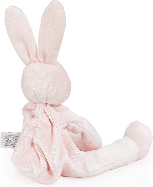 Bunnies By The Bay "Blossom" Bunny Silly Buddy - Animal Pacifier Holder Plush Toy with Velcro Loop Attachment - 10" (25cm) Size...
