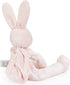 Bunnies By The Bay "Blossom" Bunny Silly Buddy - Animal Pacifier Holder Plush Toy with Velcro Loop Attachment - 10" (25cm) Size...