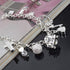 S925 Silver Thirteen Hanging Pieces Bracelet For Women Gift Bracelets & Bangles Jewelry...