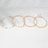 Dainty Gold Pearl Beaded Bracelets for Women 14K Real Gold Plated Bead Pearl Beads Bracelets Stackable Paperclip Link Stretch Bracelets Set Gold B...