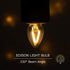 DORESshop C7 Mini Candelabra LED Bulb, LED Filament Night Bulb, Christmas Light Bulbs, 2W (20W Equivalent), E12 Candelabra Base, No Dimmable, Perf...