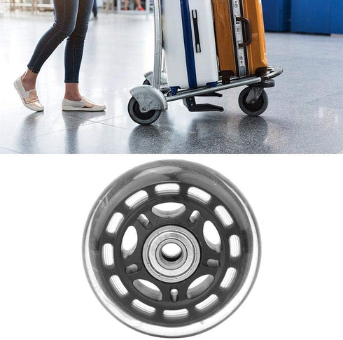 Casters Wheel, 3in Replacement Luggage Suitcase/Scooter Inline Skate Roller Wheels Luggage Cart Accessories Axles Deluxe Repair...