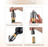 OWO Stainless Steel Wine Bottle Stopper, Reusable Wine Saver with Silicone Seal, Decorative Bottle Sealer, Keeps Fresh?Metal Black, 1 Pack)...