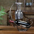 Homya Tabletop Metal Wine Bottle Rack Elevated Vertical Countertop Wine Glass Display Organizer, Dining Table Offers Wine Glasses as Gifts, Holds ...